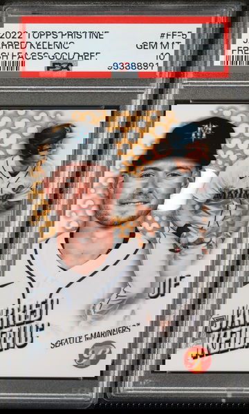 2022 Topps Pristine Fresh Faces Gold Refractor Jarred Kelenic #FF-5 /50 PSA 10