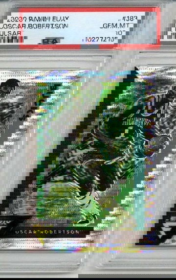 2020 PANINI FLUX PULSAR #183 OSCAR ROBERTSON CARD BUCKS PSA 10 LOW POP