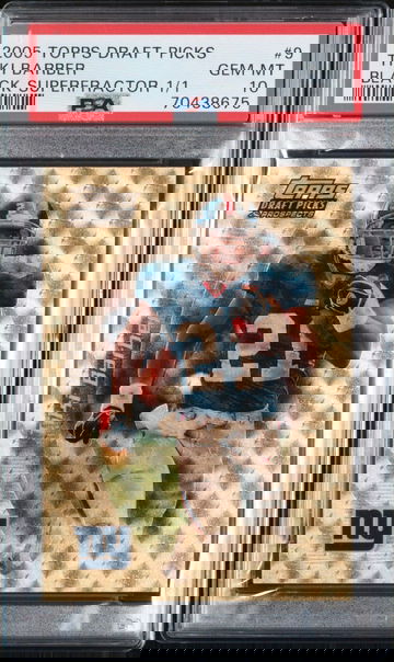 2005 TOPPS DRAFT PICKS & PROSPECTS BLACK SUPERFRACTOR 1/1 TIKI BARBER PSA 10