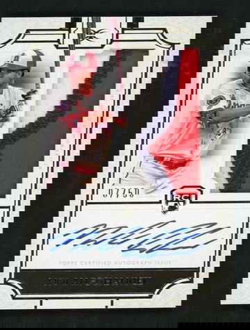 2024 Topps Definitive Collection Nolan Schanuel #DRPC-NS RC Patch Auto /50