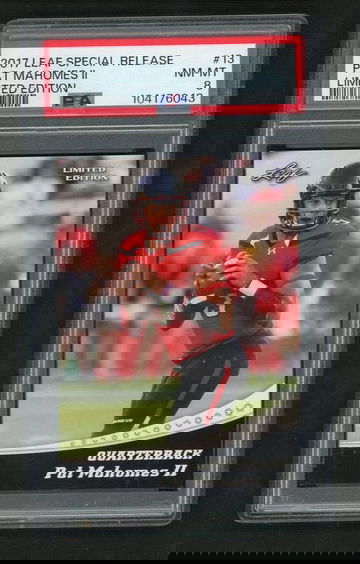 2017 Leaf Special Release Limited Edition Patrick Mahomes II #13 PSA 8