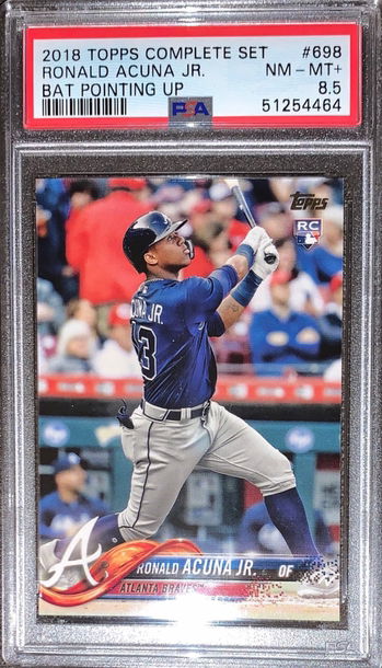 2018 Acuna 698 psa 8.5 rookie topps