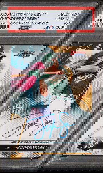 2020 Bowman's Best #B20TSO Tyler Soderstrom Best of 2020 Autographs PSA 10