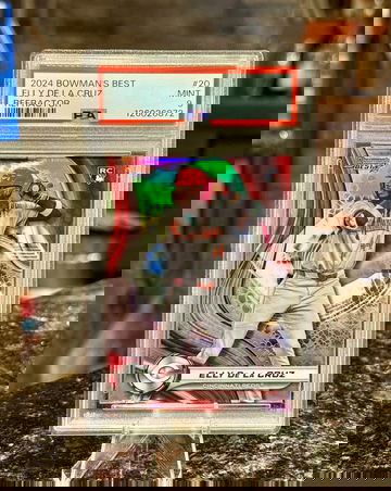 2024 Bowman's Best ELLY DE LA CRUZ RC #20 REFRACTOR PSA 9 MINT Reds Rookie