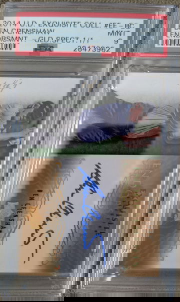 2014 Ben Crenshaw UD Exquisite Collection Endorsements gold Auto 1/1 PSA 9 MINT (Shipping from Canada)