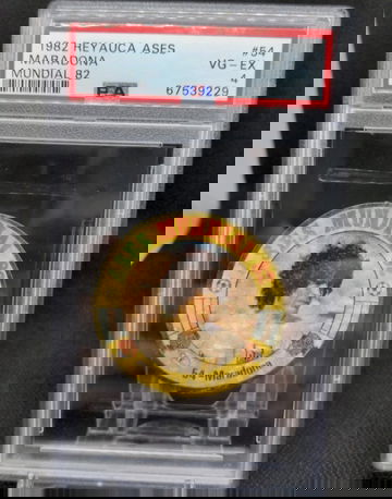 1982 Reyauca Ases Mundial World Cup 82 #54 Diego Maradona PSA 4