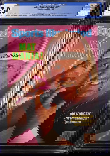 1985 Hulk Hogan Sports Illustrated Magazine CGC 7.0 Newsstand First Cover RARE