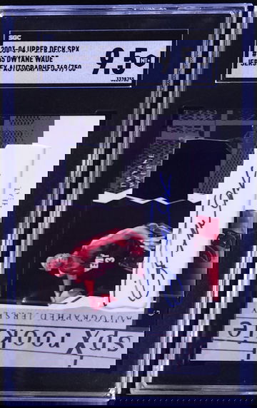 2003 UD SPX Dwayne Wade Rookie RC Jersey AUTO #d /750 SGC 9.5 MINT+