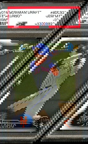 2016 Bowman Chrome Draft Pete Alonso Rookie PSA 10 Gem Mint RC BDC92