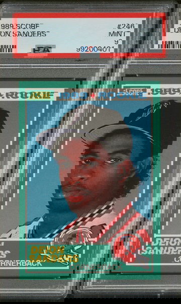 1989 Score Deion Sanders #246 Rookie RC PSA 9