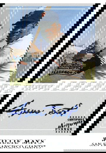 2003 TOPPS TOPPS LEGENDS WILLIE MAYS AUTO