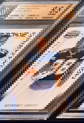 2010 Gridiron Gear Dez Bryant RC /250 TRUE GEM BGS 9.5