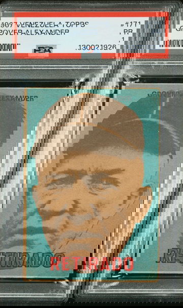 Grover Alexander 1967 Venezuela Topps #171 PSA 1