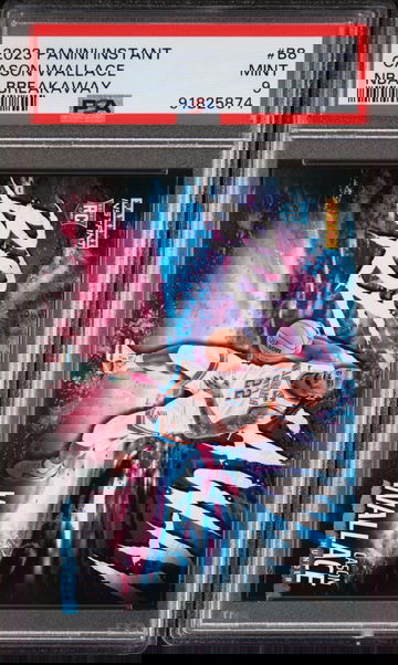 Cason Wallace 2023-24 Panini NBA Breakaway #8 Rookie Card 1 of 4085 PSA 9 Mint