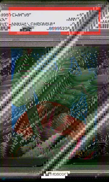 1995 Flair '95 Marvel Annual Chromium Hulk #5 PSA 9