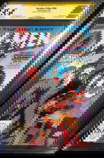 Uncanny X-men #268 signed by Chris Claremont CGC SS 9.4