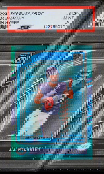 2024 Donruss Optic #235 JJ McCarthy Rated Rookie PSA 9