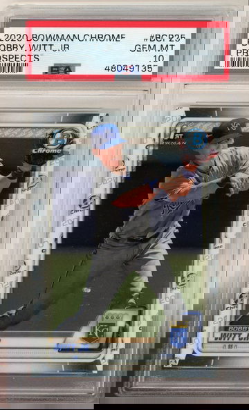 PSA 10 2020 Bowman Chrome Prospect Bobby Witt Jr BCP25