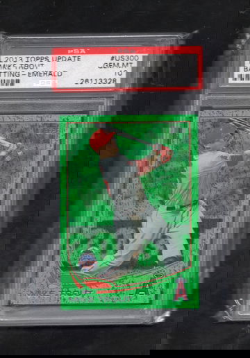 2013 Topps Update #US300 Mike Trout EMERALD PSA 10 GEM MINT