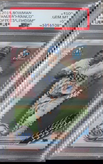 Wander Franco 2019 Bowman Prospects Chrome #100 PSA 10