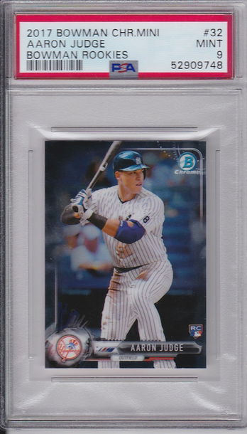 2017 Bowman Chrome Mini Aaron Judge Bowman Rookies PSA 9 Mint