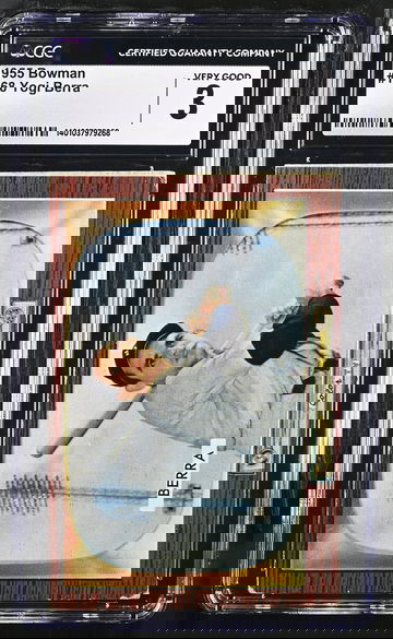 1955 BOWMAN YOGI BERRA #168 CGC 3 BS.C1.48