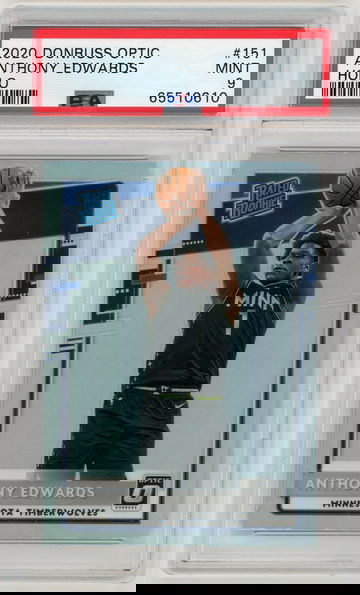 ANTHONY EDWARDS 2020-21 Panini Donruss Optic Holo Rc #151 PSA 9