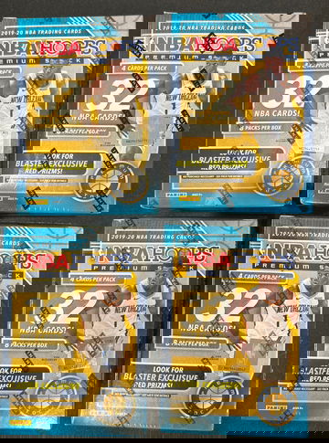 2019-20 NBA Hoops Premium Blaster Boxes Qty-4