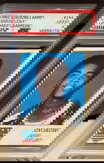 1965 Cassius Clay Edizioni Lampo #154 - PSA 2 - Rare Early Muhammad Ali