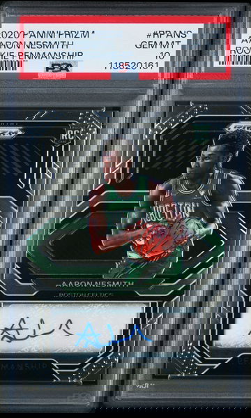 2020 PANINI PRIZM ROOKIE PENMANSHIP AARON NESMITH #RPANS RC ROOKIE PSA 10