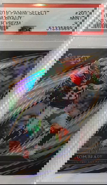2019 Panini Select Tom Brady Silver Prizm PSA 9-Mint