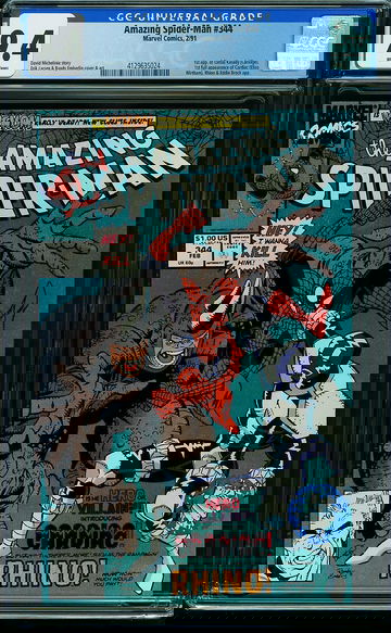 AMAZING SPIDER-MAN #344, CGC 9.4 NM