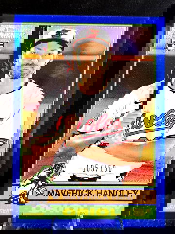 2025 Topps Heritage High Number  Maverick Handley RC Blue Refractor /150  Orioles