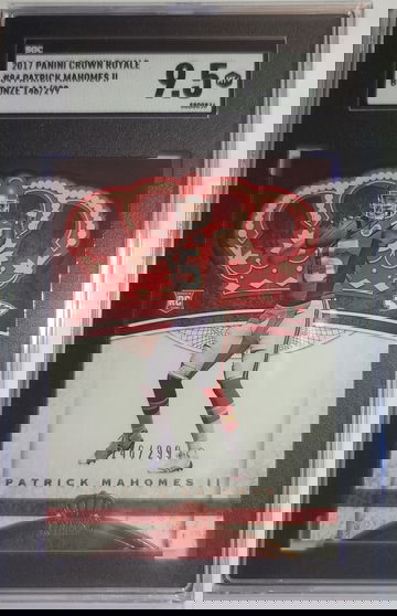 Patrick Mahomes Crown Royale Bronze /299 SGC 9.5