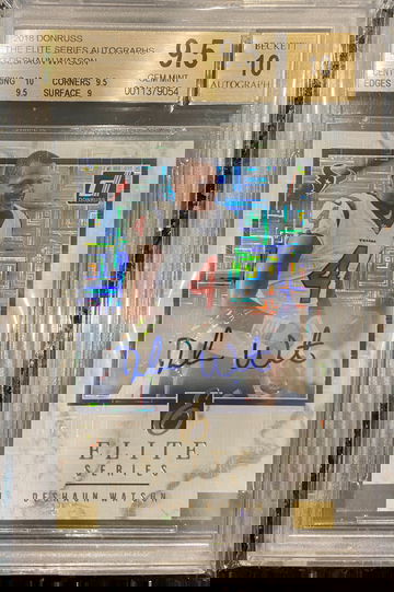 Deshaun Watson 2018 Donruss Elite Series Auto Prizm ES-3 #3/10 BGS 9.5/10 POP 1/1