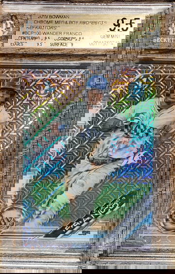 2019 Bowman Chrome Mega Prospects Mojo Refractor Wander Franco BGS 9.5