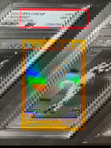 2004 Topps Chrome Craig Biggio Gold Refractor PSA 9 #365 Houston Astros HOF