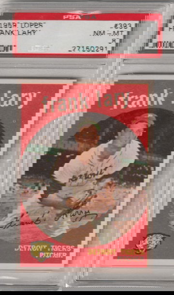 1959 Topps #393 Frank Lary PSA 8 (Near Mint-Mint)