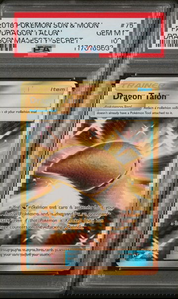 2018 Sun & Moon #75/70 Dragon Majesty-Secret PSA 10
