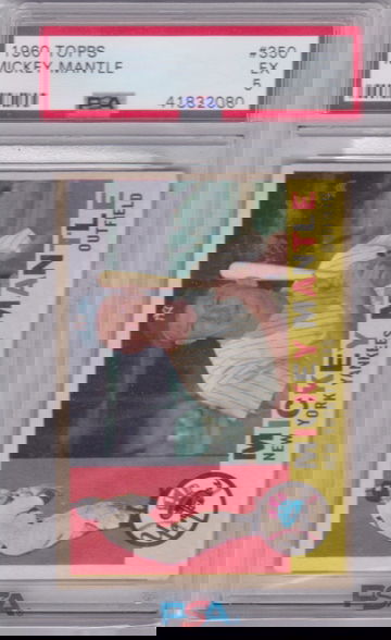 1960 Topps Mickey Mantle #350 PSA 5