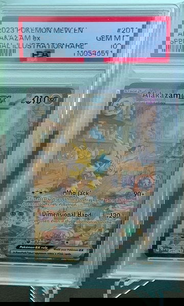 2023 Pokemon 151 Mew Alakazam EX Special Illustration Rare #201 PSA 10