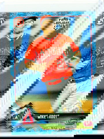 2018 Bowman Topps Holiday #TH-MT Mike Trout Blue Snowflake