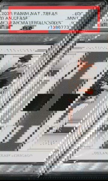 DYLAN CEASE RC 2020 /99 National Treasures Game Gear Materials 6 patch **POP 1** PSA 9