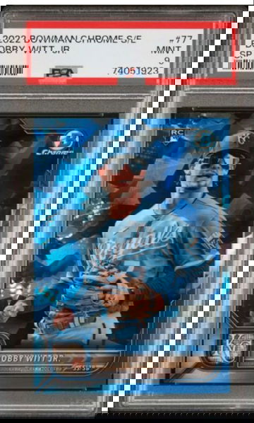 2022 Bowman Chrome Sapphire Bobby Witt JR SP PSA 9