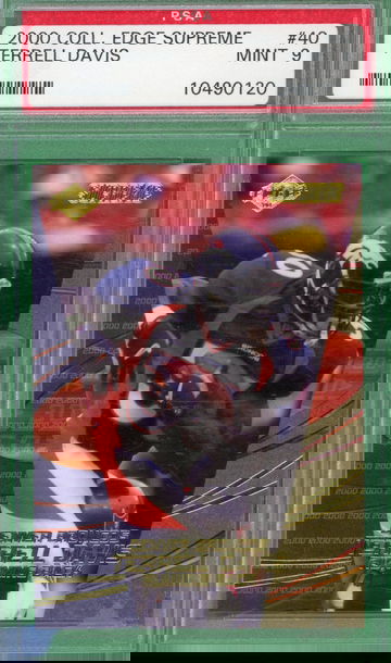 2000 Collectors Edge Supreme Terrell Davis PSA 9 - Mint