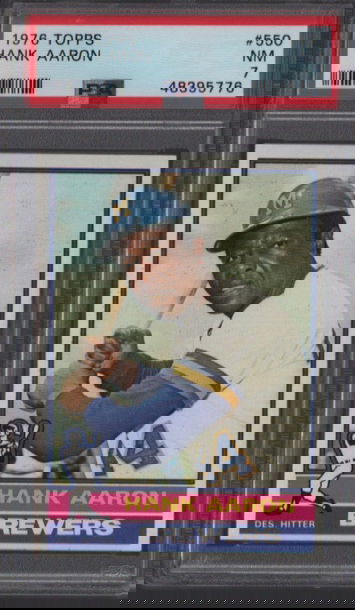 1976 Topps Hank Aaron #550 PSA 7 NM