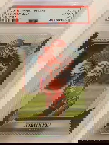 2016 Prizm Silver Tyreek Hill #296 PSA 9 RC Kansas City Chiefs