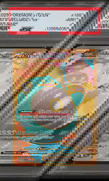 2025 Pokemon JTG EN Hyper Rare Iono's Bellibolt ex #188 PSA 9