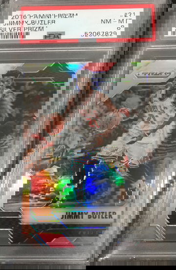 2016 Jimmy Butler Silver Prizm PSA 8