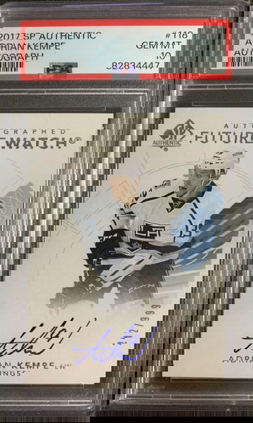 2017/18 UD SP AUTHENTIC Adrian Kempe FUTURE WATCH AUTO RC ROOKIE /999 PSA 10